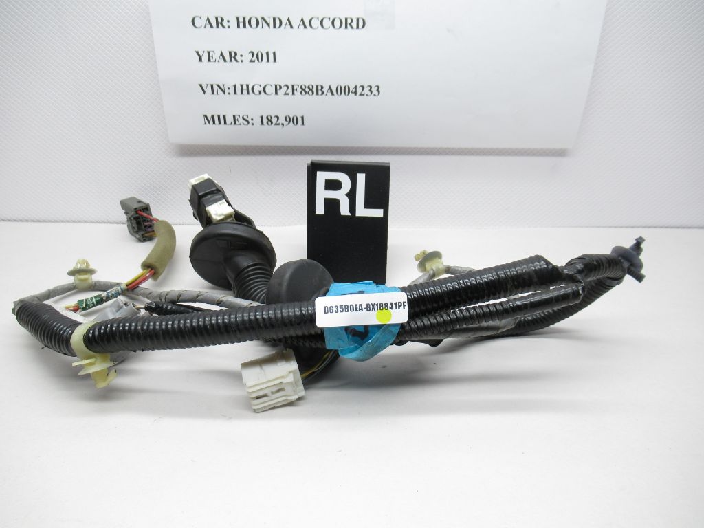 2008-2012 Honda Accord Rear Left Side Door Wiring Harness 32753-TA0-A102A OEM