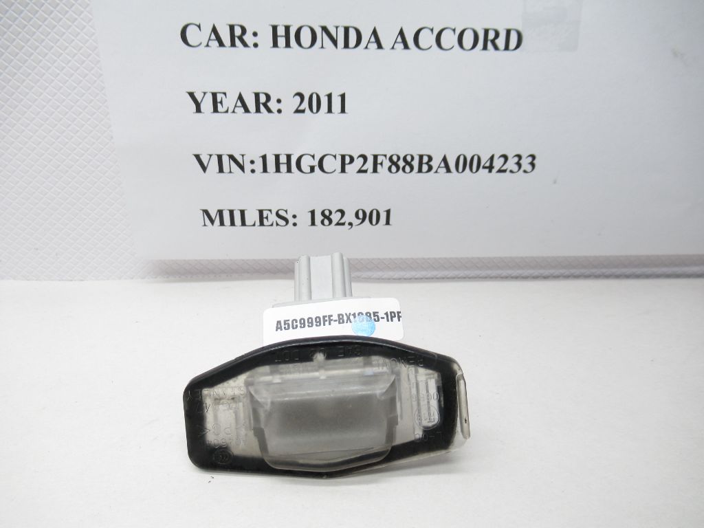 08-12 Honda Accord License Plate Light Lamp P5847 OEM