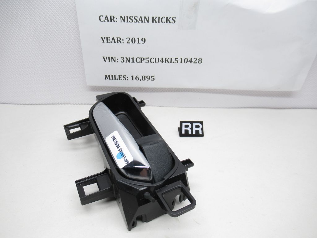 2018-2020 Nissan Kicks Passenger Rear Inner Door Handle  80670-5RB0A OEM