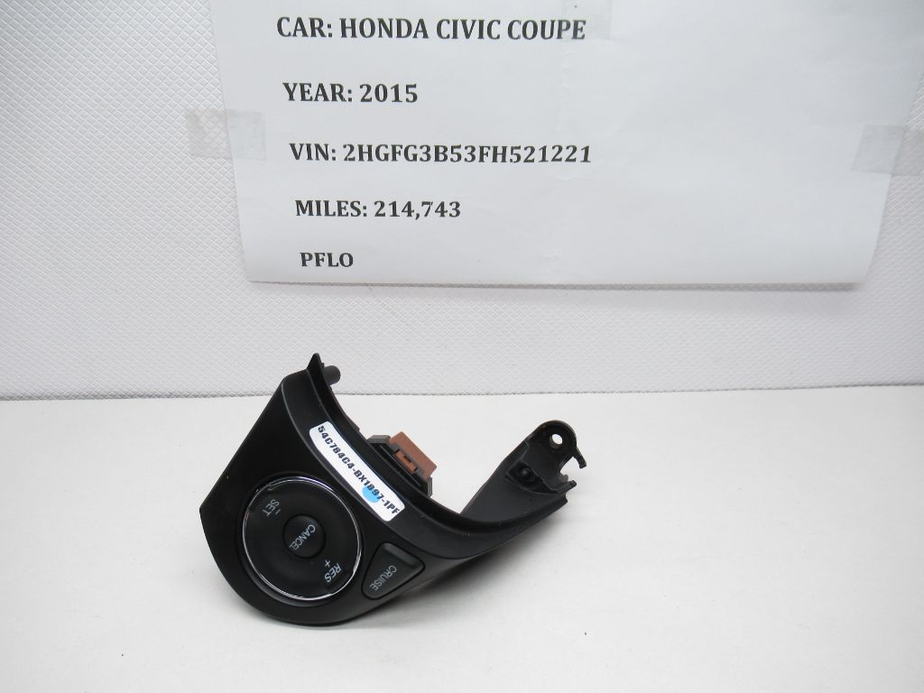 2015 Honda Civic Coupe Steering Wheel Cruise Control Switch 36770TR6A02 OEM