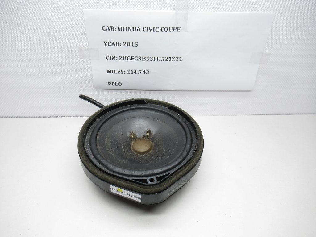 2015 Honda Civic Coupe Front Left Speaker 2015 Honda Civic Coupe Front Left Speaker TR0006538 OEM OEM