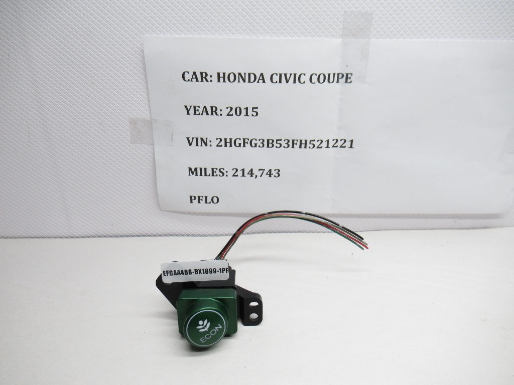 2015 Honda Civic Coupe Economy Control Switch M55044 OEM