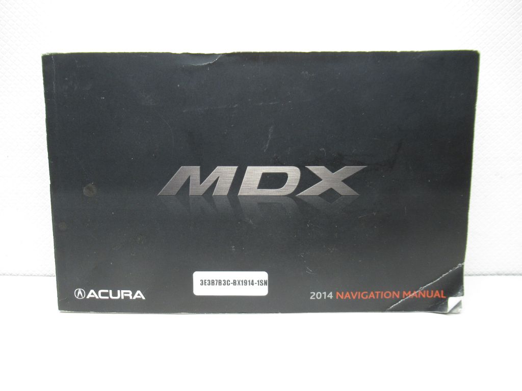 2014 Acura MDX Navigation Manual Book OEM