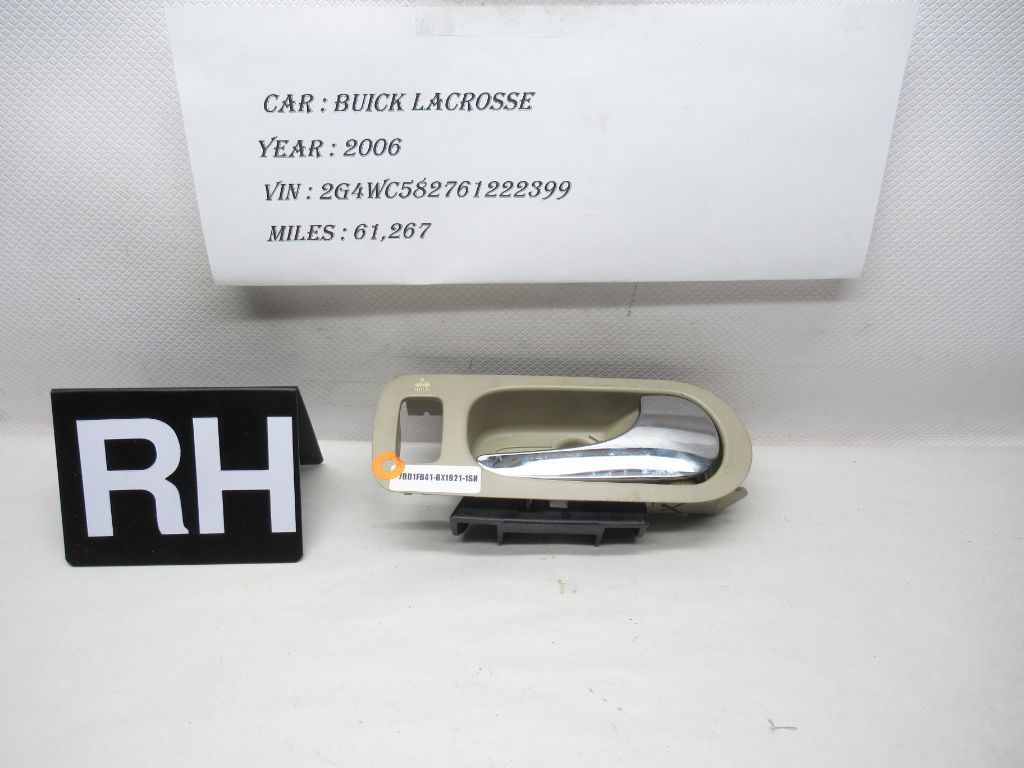 2005 - 2009 Buick Lacrosse Interior Door Handle Inner Passenger Rh 15257315 OEM
