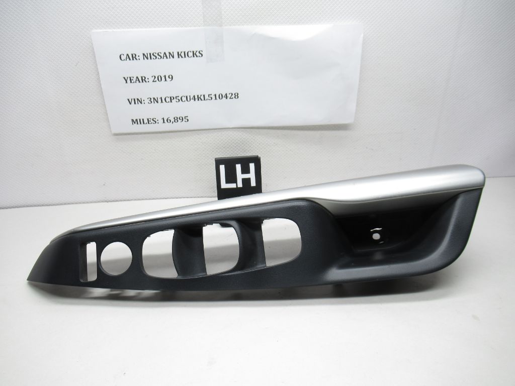 2018-2024 Nissan Kicks FL Door Window Switch Cover Bezel Trim 809615RB5AX OEM