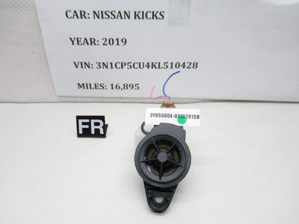 2018-2024 Nissan Kicks Front Right Side Door Tweeter Speaker 281E15CA0A OEM