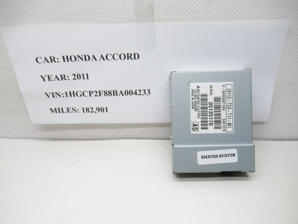 08-12 HONDA ACCORD USB Adapter Computer Module 39113TC0T11M1 OEM