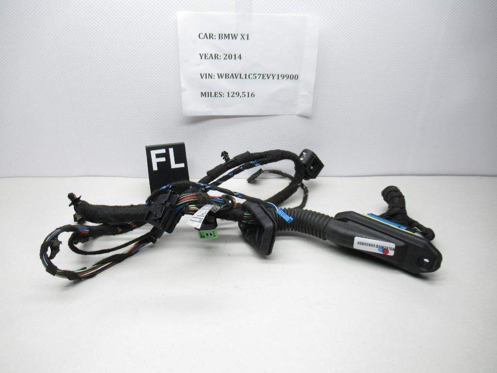 2013-2015 BMW X1 Front Left Wiring Harness 11107811 OEM