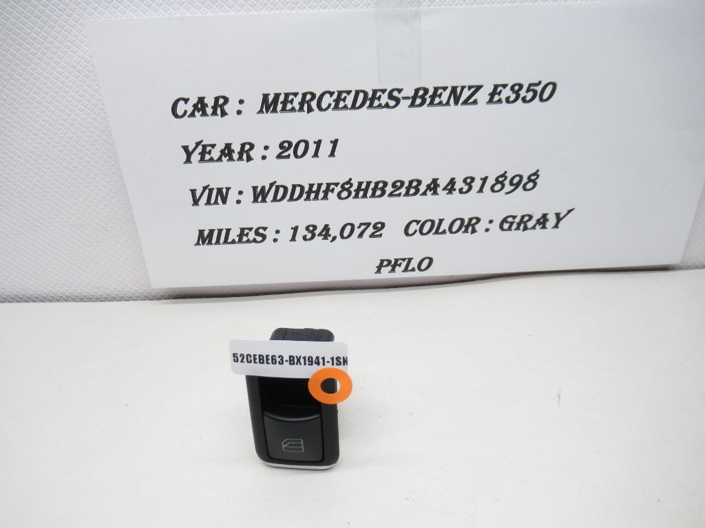 11-16 MERCEDES E350 Rear Right/Left Door Window Control Switch A2049057601 OEM