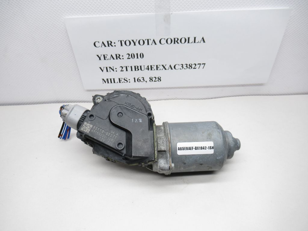 2009-2013 Toyota Corolla Windshield Wiper Motor 85110-02271 OEM