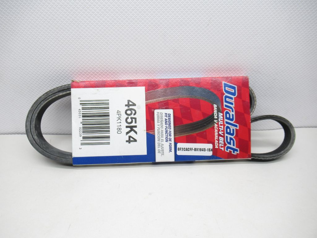 Duralast Serpentine Belt 465K4 / 4PK1180 Replacement Part