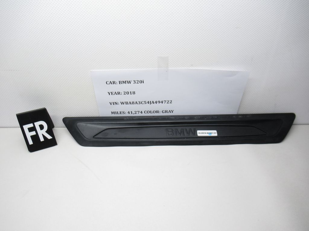 2013-2018 BMW 320I Front Right Side Door Sill Scuff Plate Panel 7263315 OEM