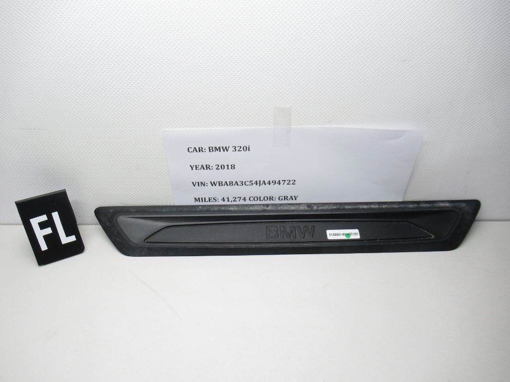 2013-2018 BMW 320I Front Left Side Door Sill Scuff Plate Panel 7263315 OEM