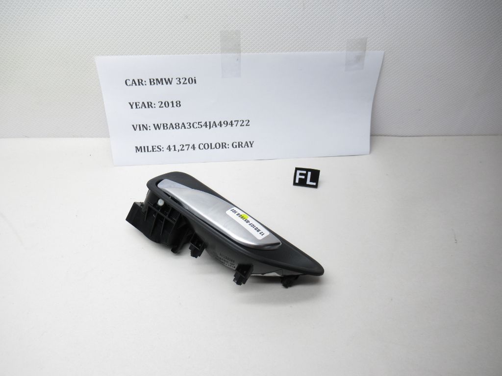 2012-2018 BMW 320i Left Interior Door Release / Handle 7260089 OEM