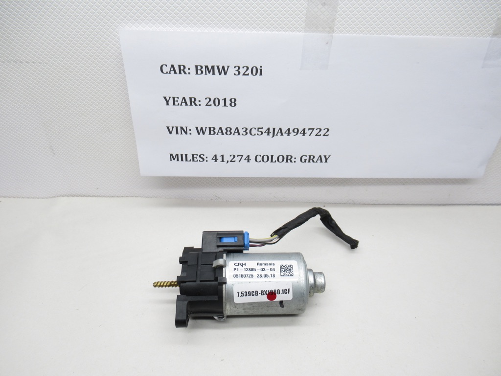 2013-2018 BMW 320i Front Left Seat Adjuster  Drive  Motor  P1-12885-03-04 OEM