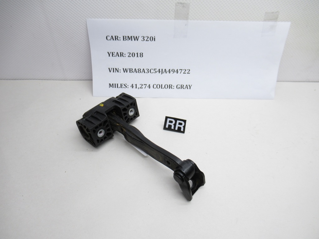 13-18 BMW 320i Rear Right Side Door Hinge Check Strap Stopper 51227311340 OEM