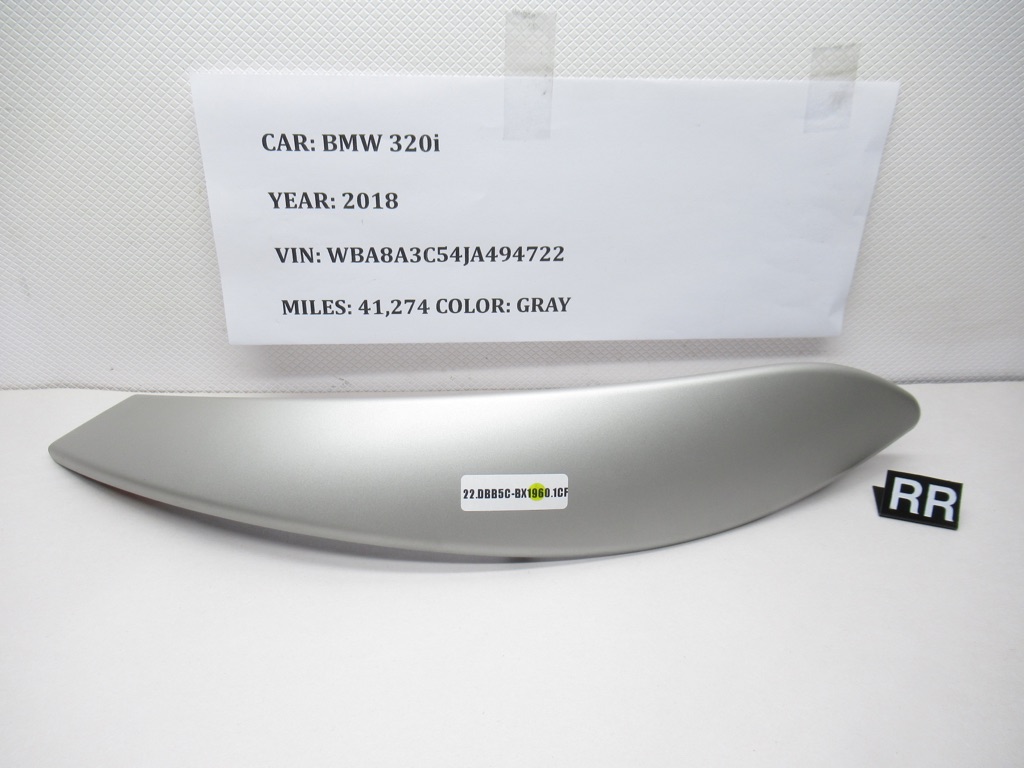 2013-2018 BMW 320i Rear Right Pull Handle Trim Cover Molding 51418054948 OEM