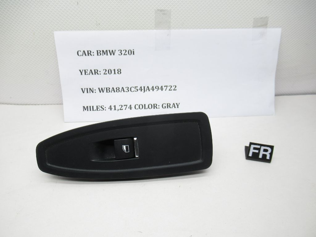 2013-2018 BMW 320I Front Right Window Switch 740388403 OEM