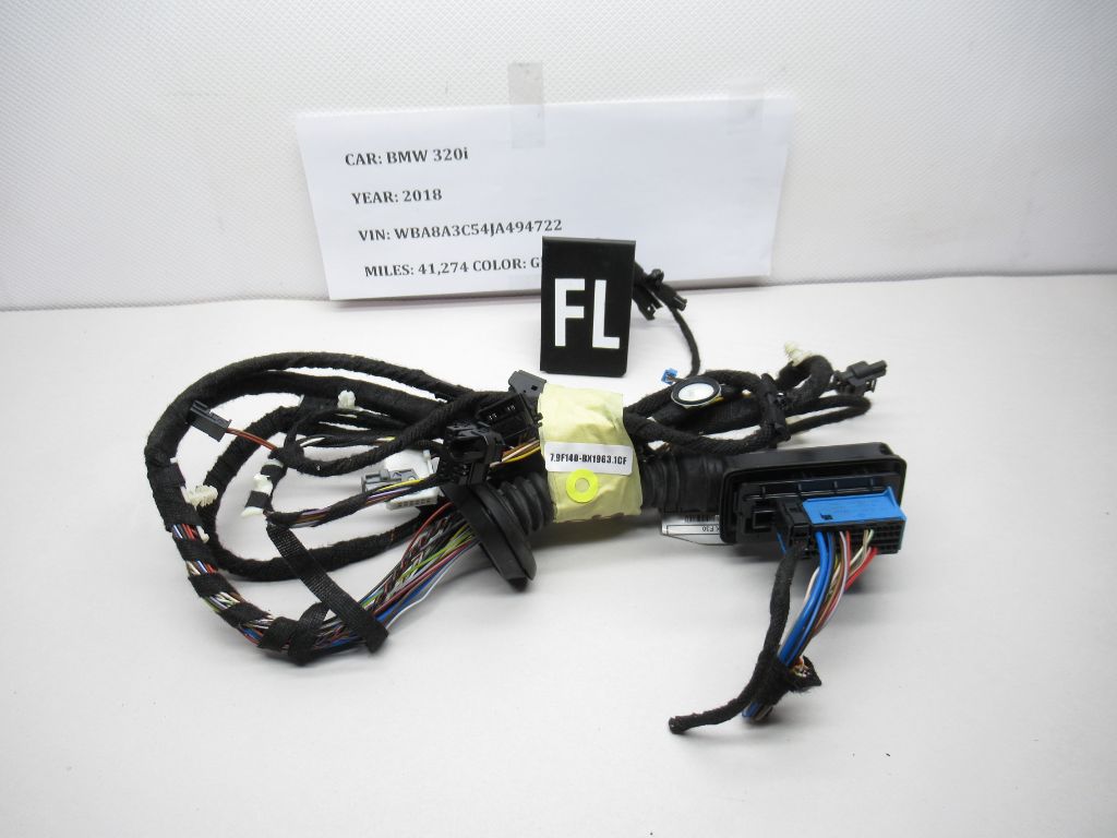 15-18 BMW 3 Series Front Left Driver Side Door Wire Wiring Harness 9313624 OEM