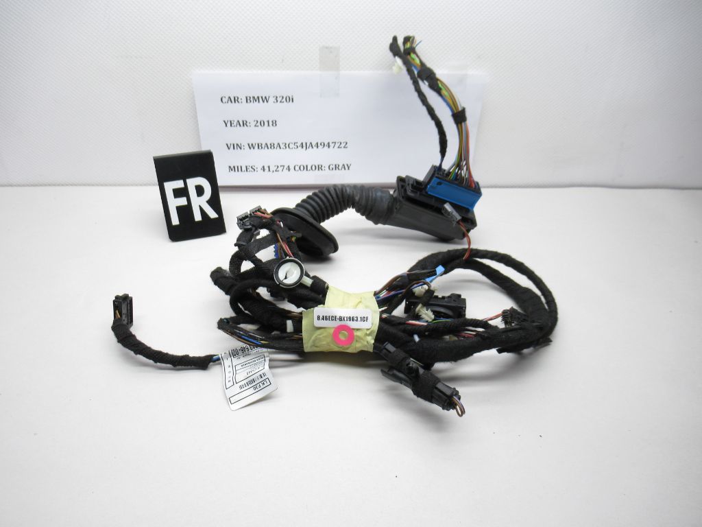 15-18 BMW 3 Series Front Right Passenger Door Wire Wiring Harness 9313646 OEM