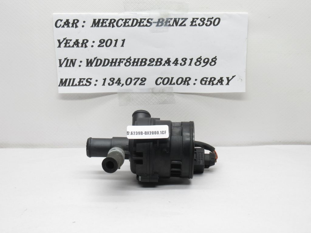 11-13 Mercedes Benz E-Class E350 Auxiliary Coolant Water Pump A2118350028 OEM