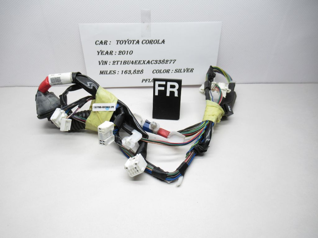 2010 Toyota Corolla Front Right Door Wire Wiring Harness 82151-02J90 OEM