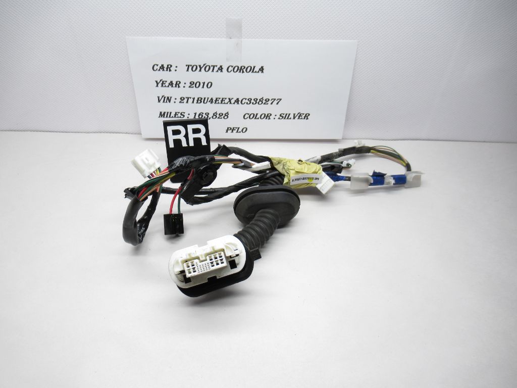 09-13 Toyota Corolla Rear Right Side Door Harness Wire Wiring 82153-02580 OEM