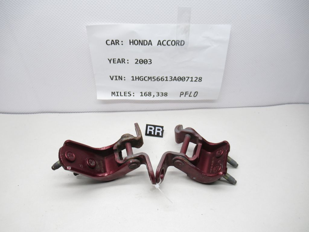 03-07 Honda Accord Rear Right Upper Lower Door Hinges 67910-S5D-A01ZZ OEM