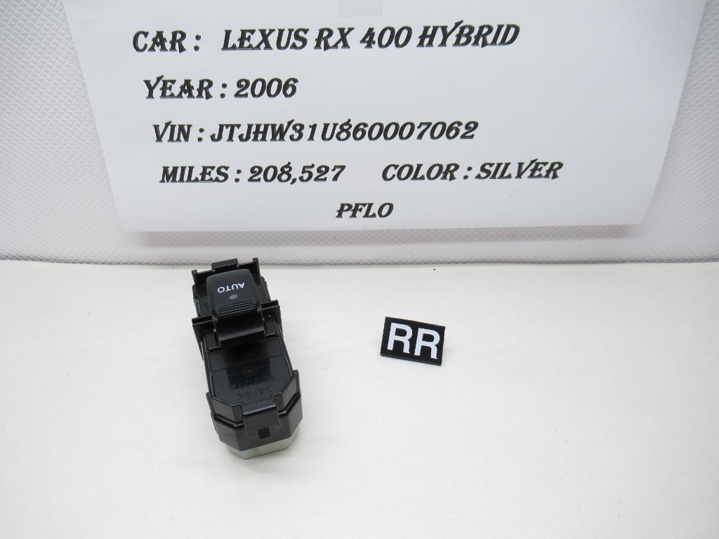 & 2006 Lexus RX 400 Hybrid Rear Right Window Switch 8403046090 OEM