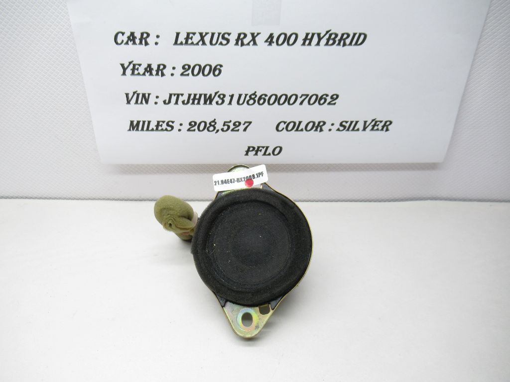 2006-2008 Lexus RX400 Hybrid Dashboard Audio Tweeter Speaker 86160-0E060 OEM