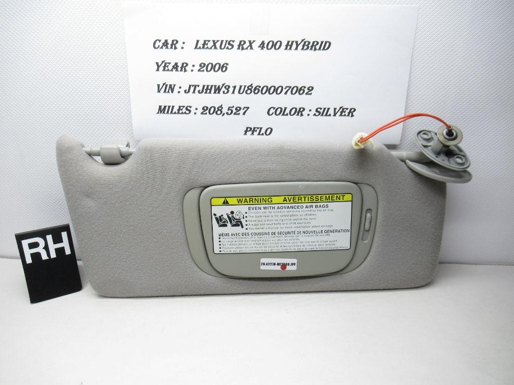 2006-2009 Lexus RX400 Hybrid Right Side Sun Visor 4259-828603 OEM