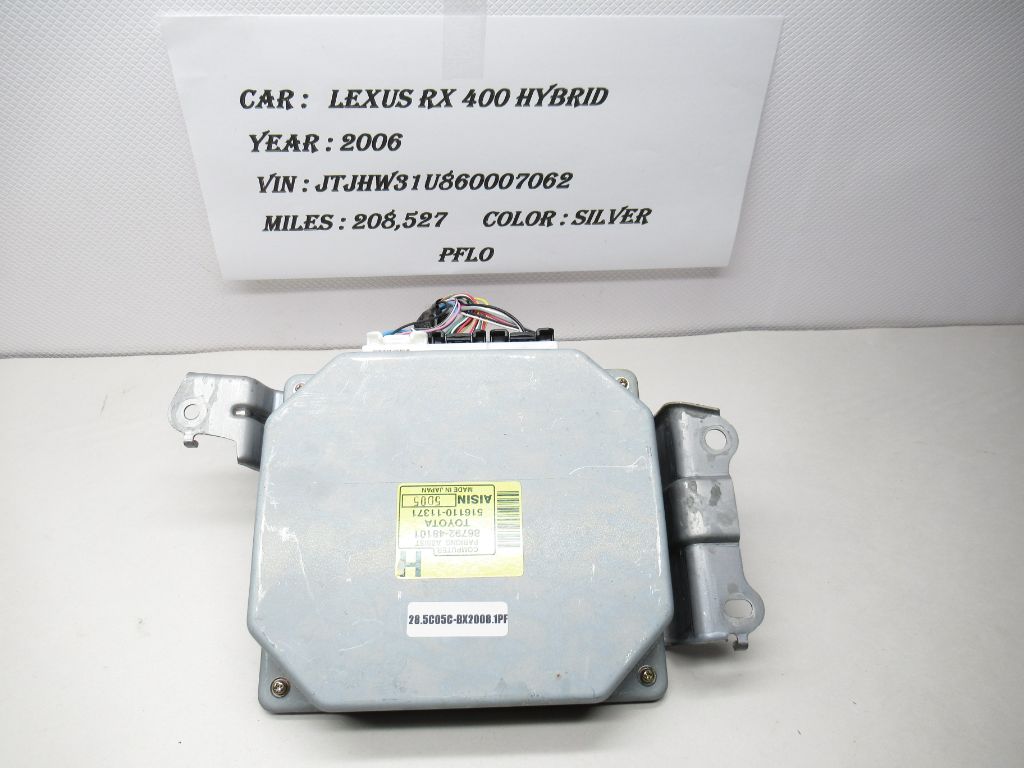 2006-2008 Lexus RX400 Hybrid Parking Assist Control Module 86792-48101 OEM