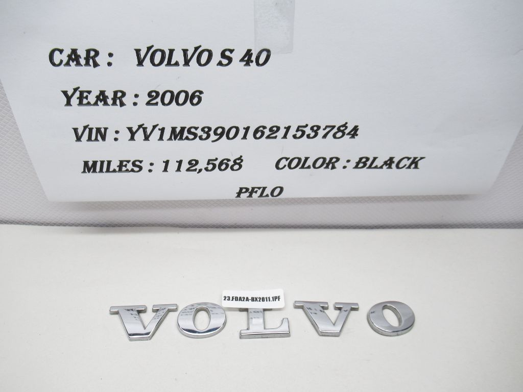 2005 - 2006 VOLVO S40 Letters Emblem OEM