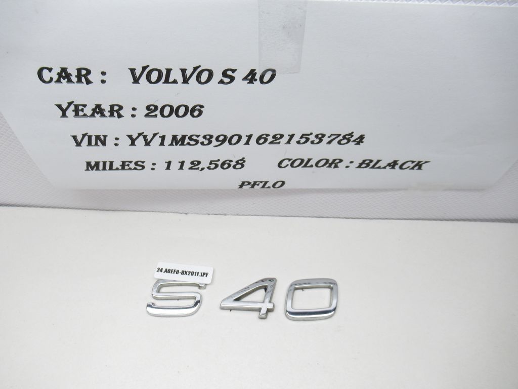 2005-2007 VOLVO S40 Emblem Logo Badge Symbol OEM