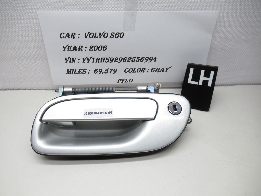 2001-2009 Volvo S60 Left Front Exterior Silver Color Door Handle OEM