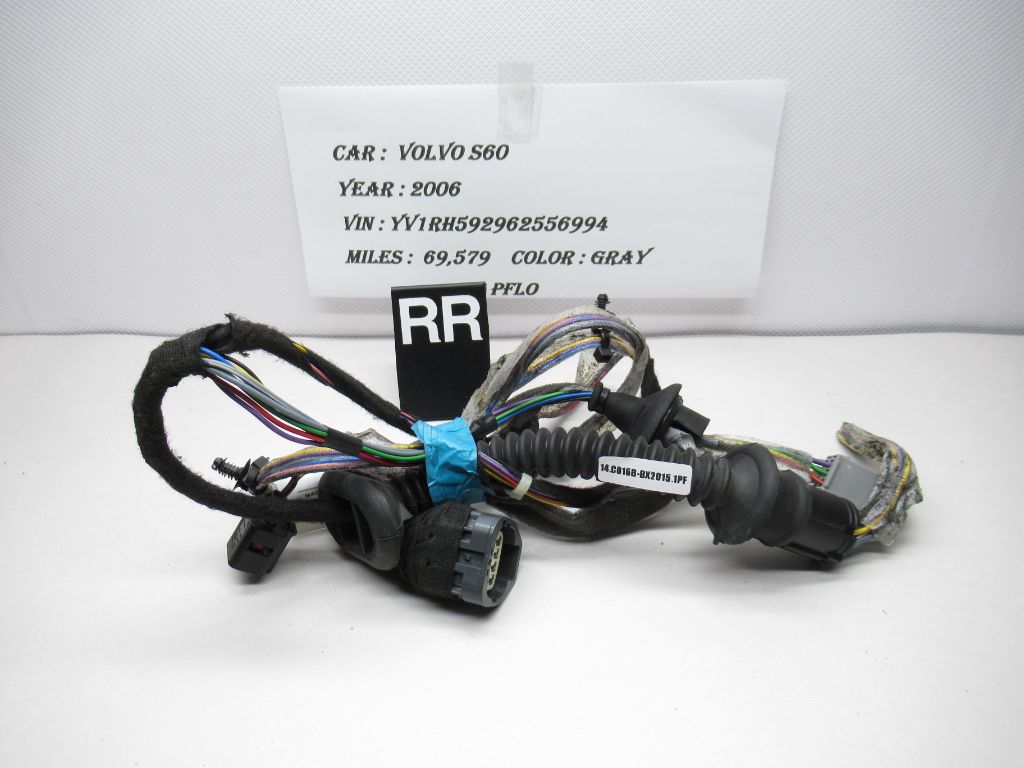 2005-2009 Volvo S60 Rear Right Door Harness Wire Wiring Cable D8697919 OEM