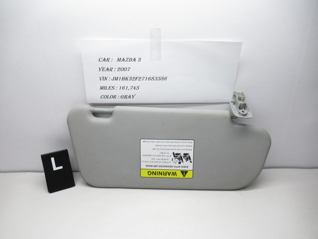 2007-2009 MAZDA 3 Left Side Sun Visor Sunvisor OEM