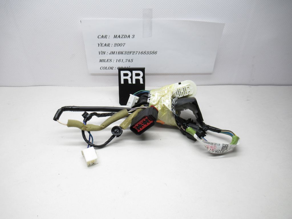 2007-2009 Mazda 3 Door Wiring Harness Rear Right B32H67220C OEM