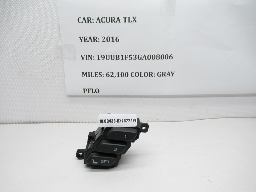 2015-2020 Acura TLX Front Left Side Seat Memory Control Switch M53833 OEM