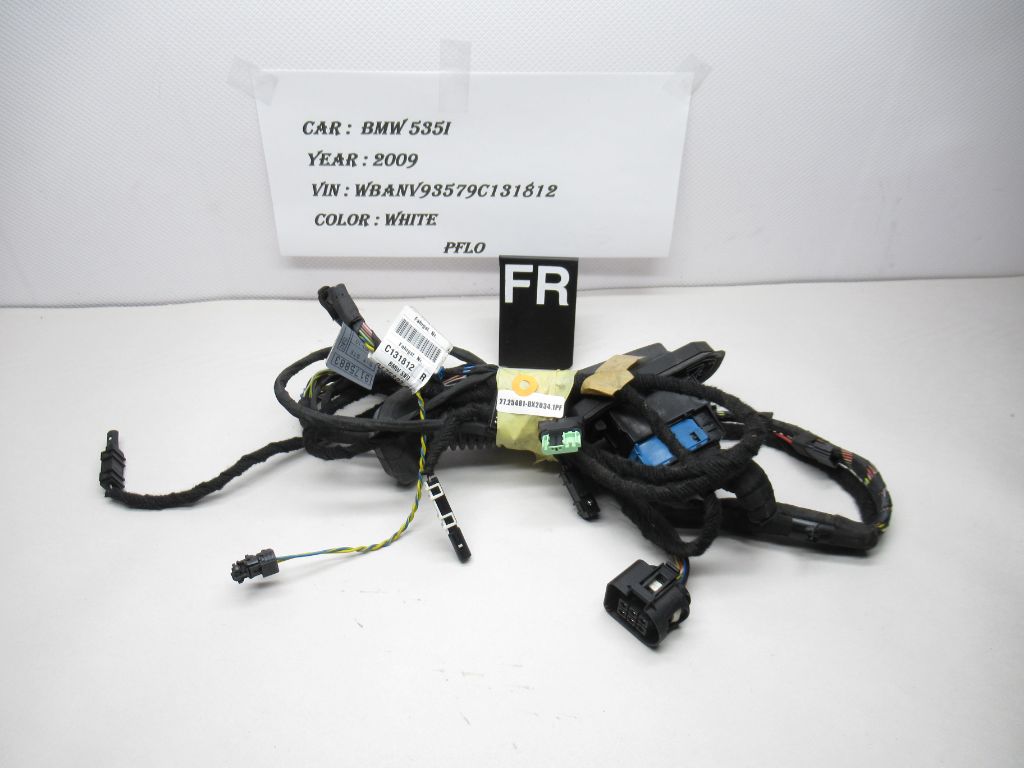 08-10 BMW 535I Front Right Side Door Wire Harness Cable 142060-10 OEM