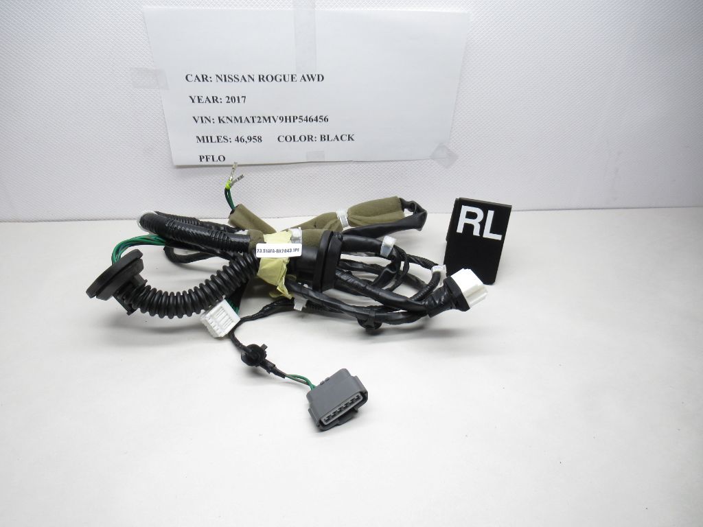 2014-2020 Nissan Rogue Rear Left Door Wiring Harness OEM