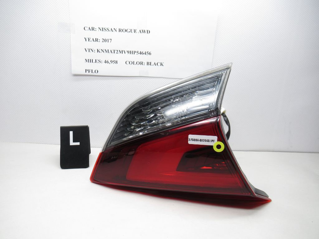 2017 Nissan Rogue Left Tail Light 1121500217 OEM