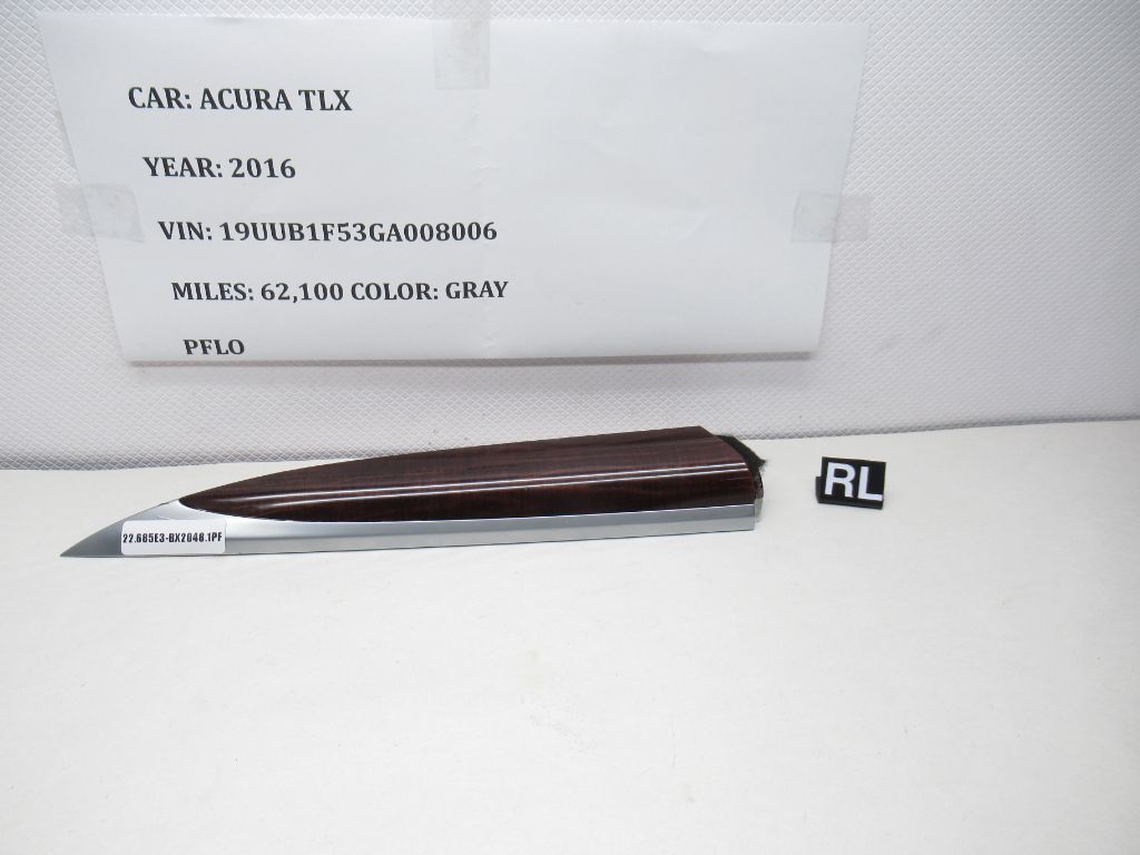 2016 ACURA TLX Rear Left Door Panel Armrest Trim Molding 83753-TZ3 OEM