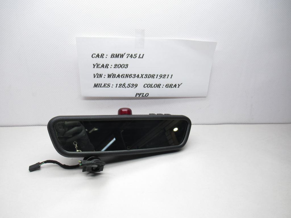 2003 BMW 7 Series Rear View Mirror 7028444 OEM