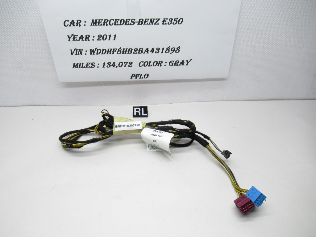 2009-2013 Mercedes E350 Rear Left Door Wiring Harness 2124405933 OEM