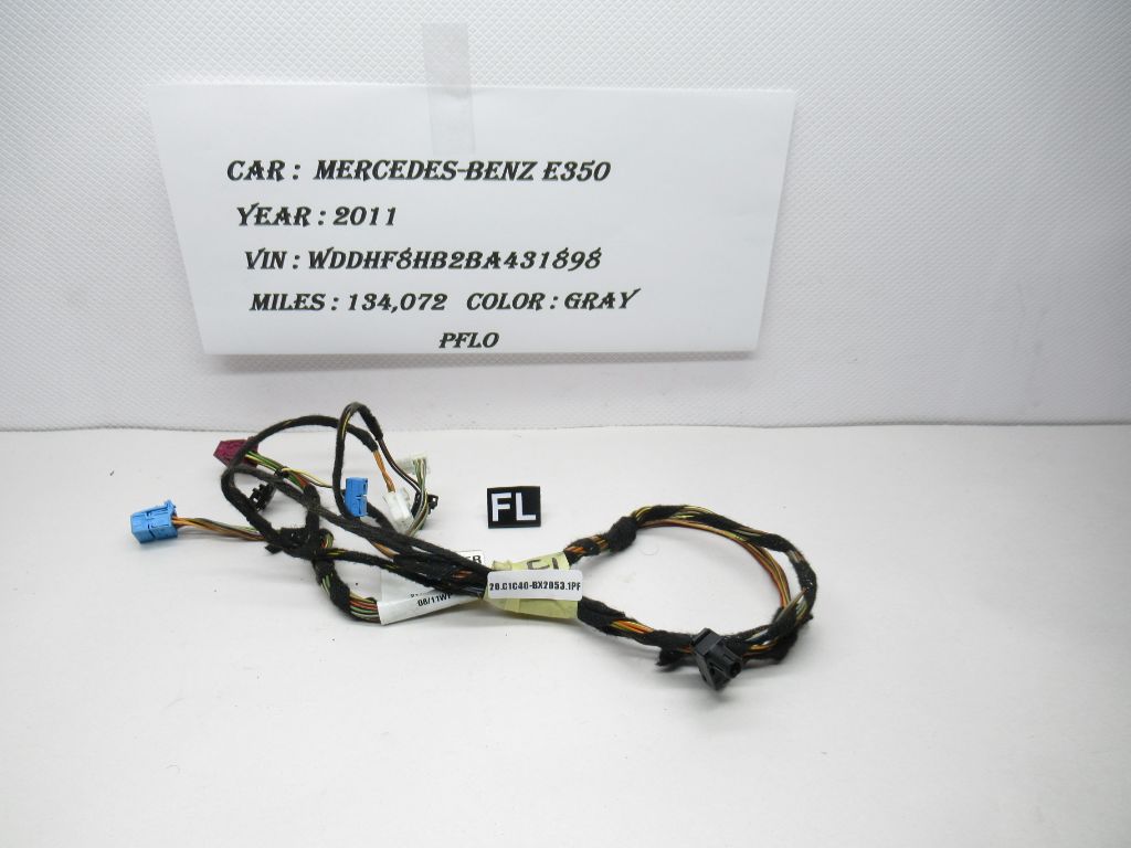 2011 Mercedes E350 Front Left Door Panel Wire Harness 2124405733 OEM