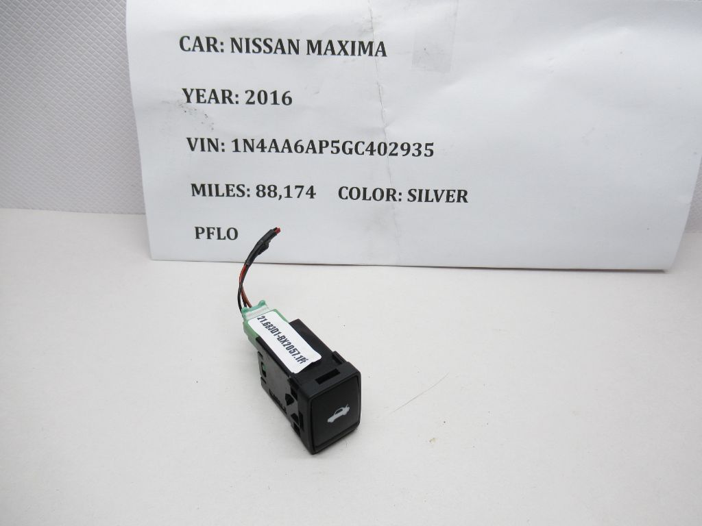 2016 Nissan Maxima Trunk Opener Button 253803TA0A OEM