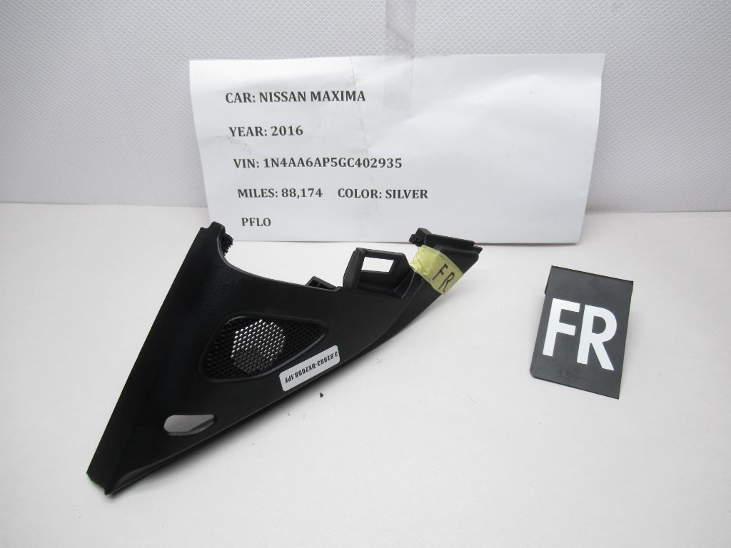 16-23 Nissan Maxima FR Door Mirror Corner Tweeter Spesker Cover 802929DD2A OEM