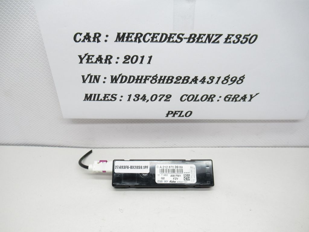 2010-2016 Mercedes-Benz E350 Antenna Amplifier Radio Module 2128703989 OEM