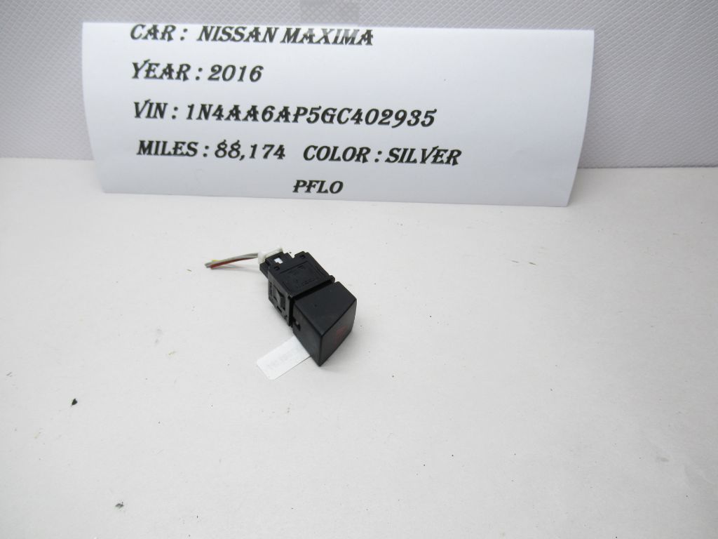 16-21 NISSAN MAXIMA Dash Hazard Light Switch Control Button 299125472 OEM